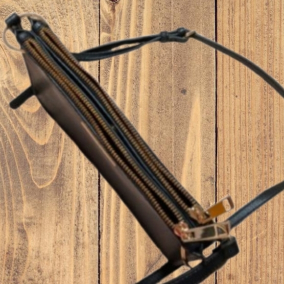 Aldo Black Leather Crossbody Bag - Picture 3 of 5